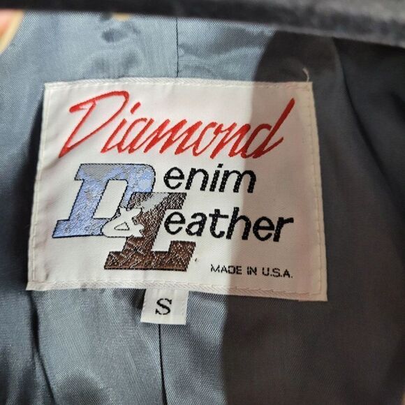 Vtg 80s Rare Denin Western Rodeo Jacket Sz S Cowgirl Chic Conchos Fringe Funky - Picture 12 of 14